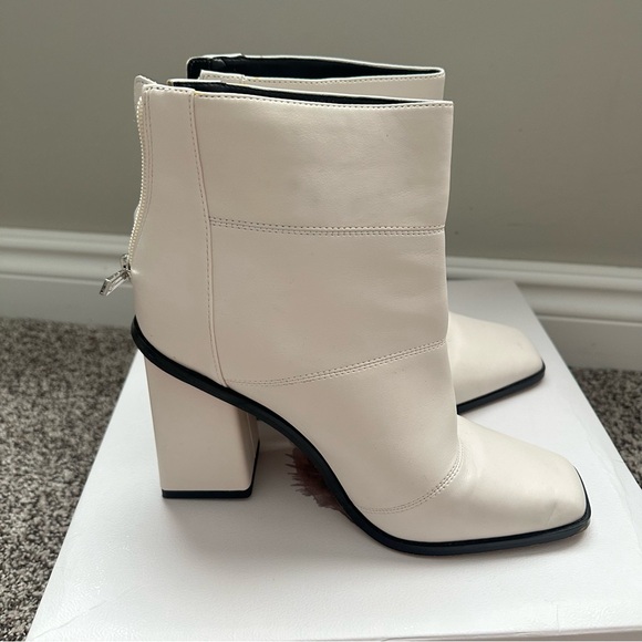 Jessica Simpson Marlea Ankle Boots in Ivory - Picture 5 of 8